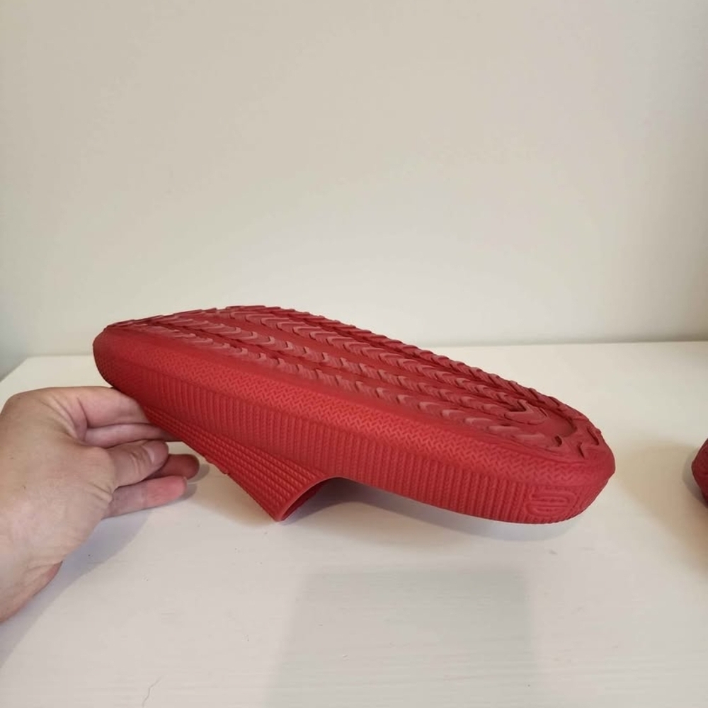 Bebe Red Slide Sandals - Picture 3 of 3